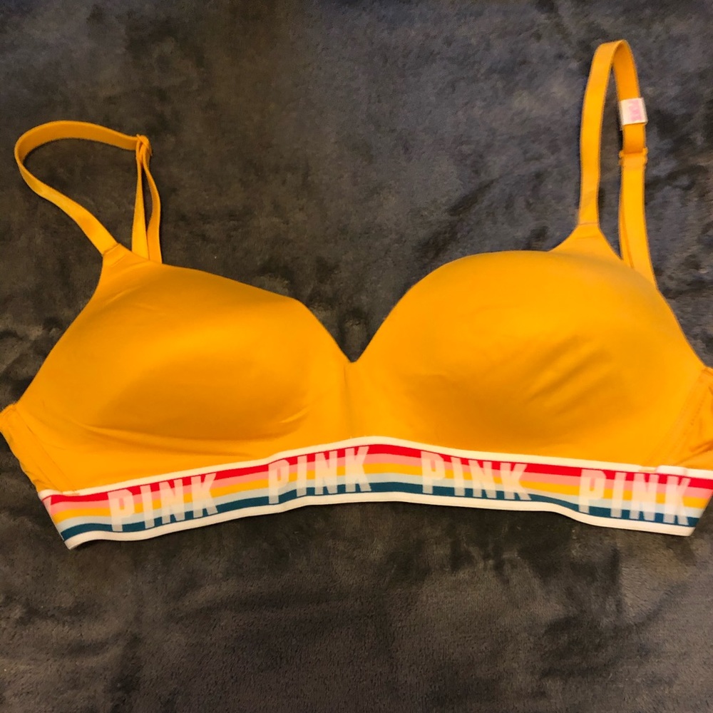 NWOT PINK wireless bra